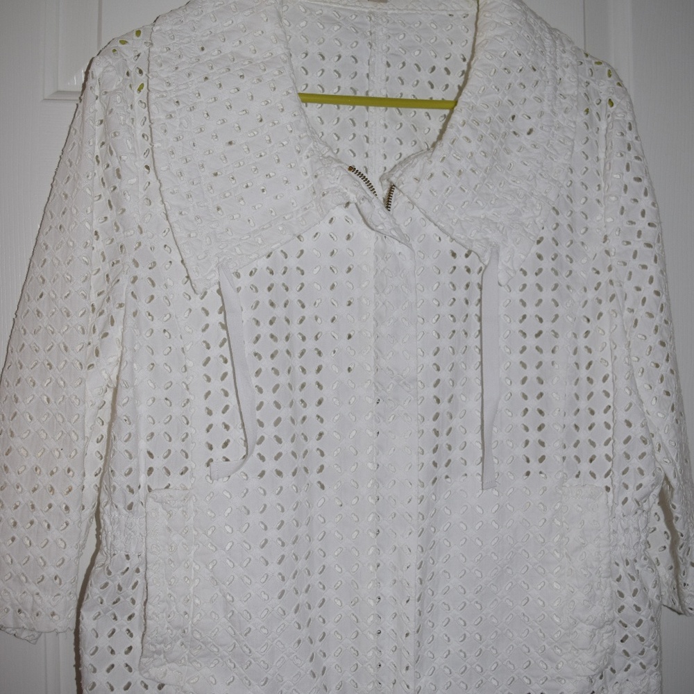 Ann Taylor Eyelet Jacket